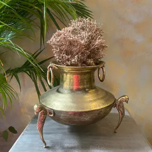 Antique Brass Pot Medium