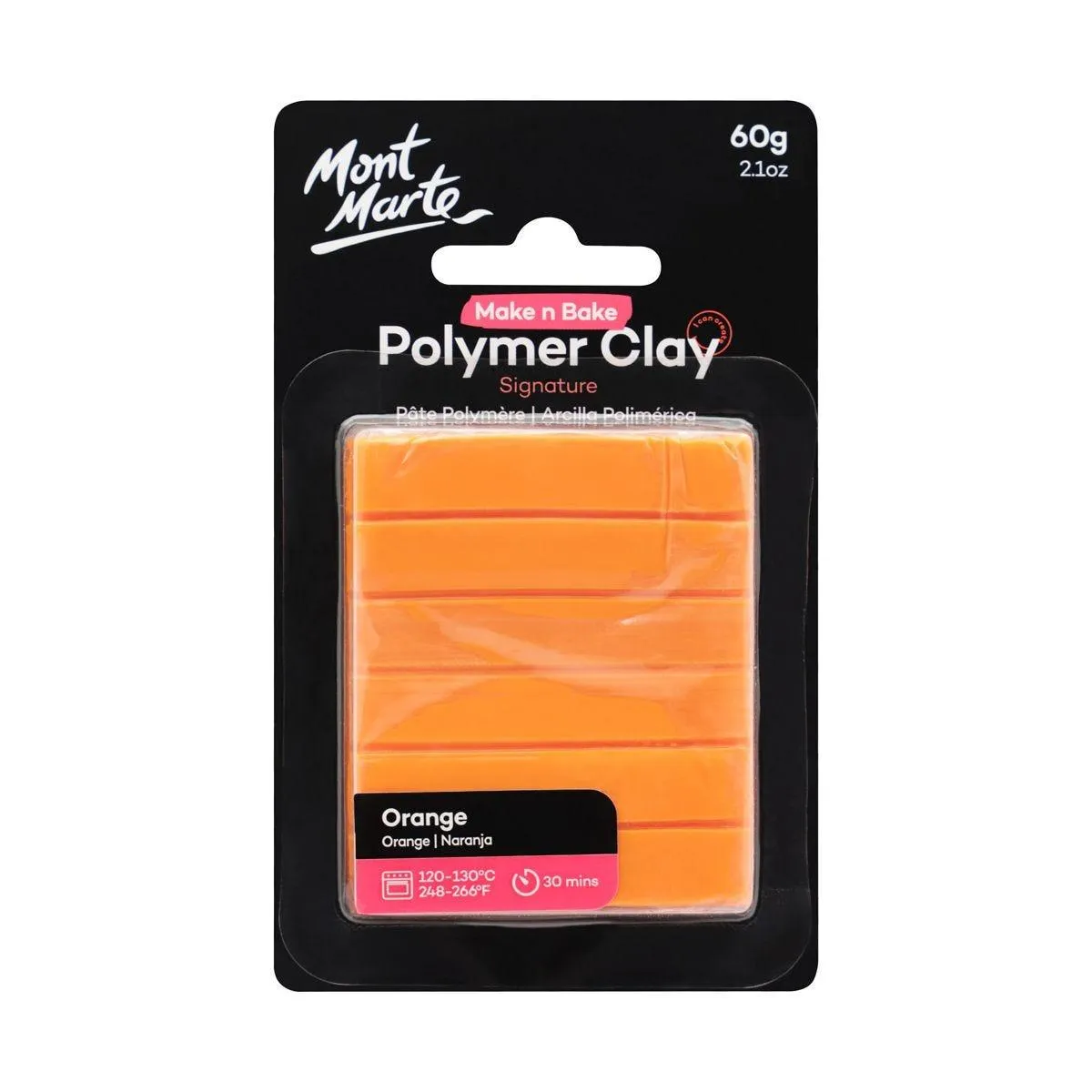 Mont Marte Make n Bake Polymer Clay Signature 60g - Orange