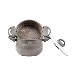 Pot With Steamer 24cm Grey