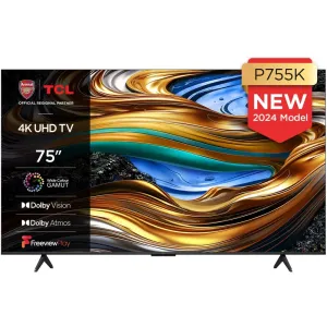 TCL 75P755K P755K 75 Inch P755K 4K UHD HDR LED Smart Android TV 2024